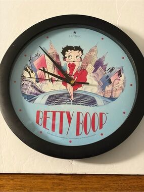 Betty Boop Blue Wall Clock by Centric 1994